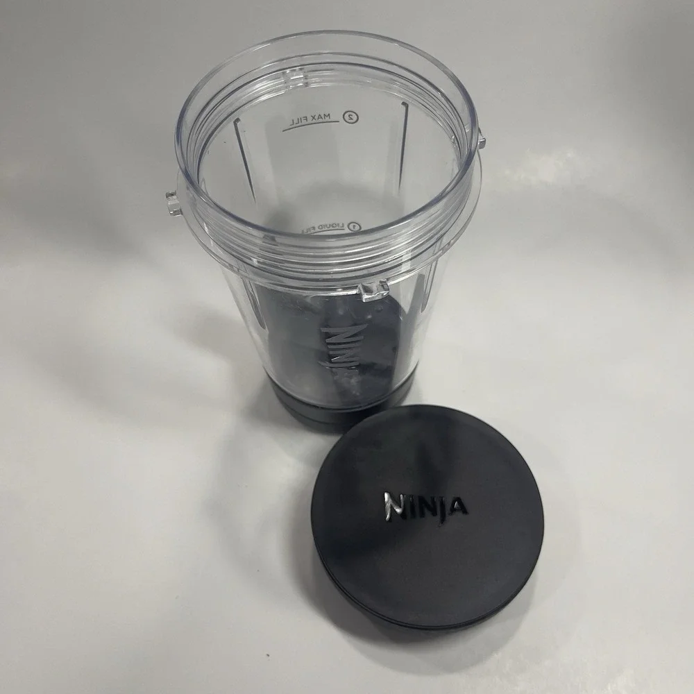 Genuine Ninja Nutri Bowl 14oz  Power Blade Smoothie Cup Bowl‎ Maker Drink w/Lid